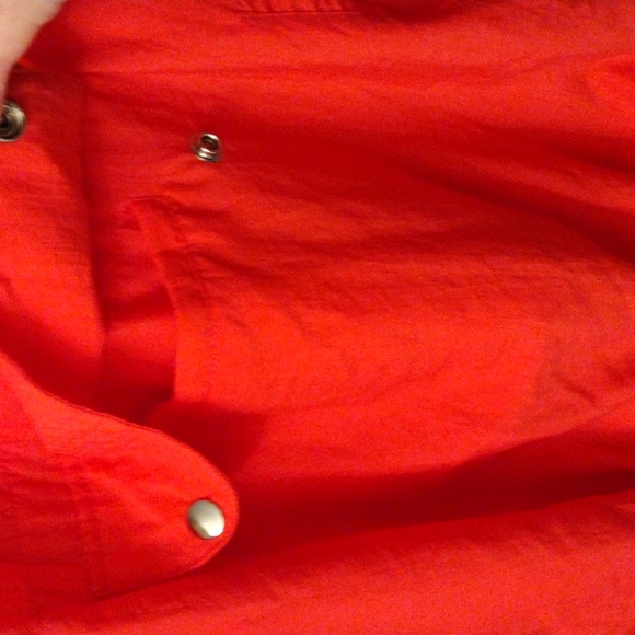 Vintage Sport Accent 80s 90s Hot Pink Petite M Hoodie Windbreaker Pullon Spring - Picture 9 of 11